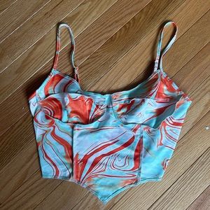 SHEIN Tie Dye Cropped Tank